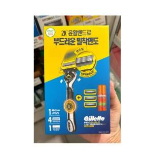 질레트 프로쉴드 옐로우 파워 (핸들+4입날+미니젤)