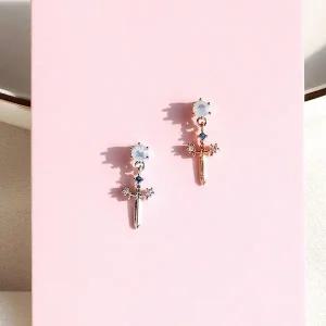 [콩심팥심](낱개판매) 천사의 검 드롭 귓바퀴 피어싱