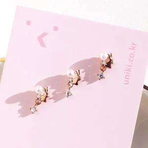 [콩심팥심](낱개판매) 마이 바니 토끼 진주 피어싱