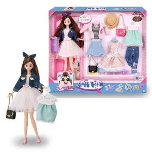 캐릭터 패션 인형 미미 열일곱 쇼핑을 좋아해 여아선물 잠옷 관절 파자마 장난감 여아돌 놀이 역할놀이