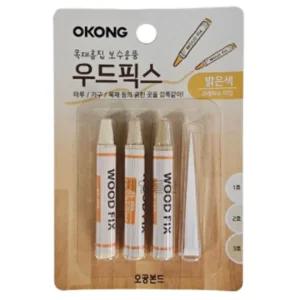 오공 우드픽스 밝은색 1개 강마루 화마루 보수제 원목재흠집용품 가구제거 바닥 나무크레용 페인트 메꿈재