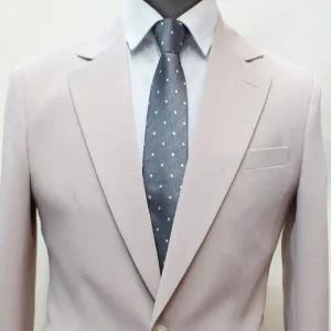 고품질 젠틀타이 그레이 도트 자동넥타이 (폭6.5cm) 니트넥타이 (WE7047A)