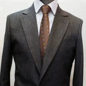 고품질 젠틀타이 브라운 페이즐 자동넥타이 (폭6.5cm) 니트넥타이 (WE704D7)