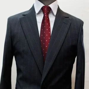 고품질 젠틀타이 와인 도트 자동넥타이 (폭6.5cm) 니트넥타이 (WE704C8)