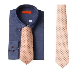 고품질 젠틀타이 연노랑 플라워 도트 수동넥타이 (폭8.5cm) (WE705FC)