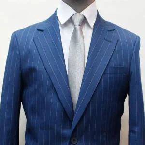 고품질 젠틀타이 그레이 큐빅 댄디 자동넥타이 (폭5.5cm) 니트넥타이 (WE705DC)