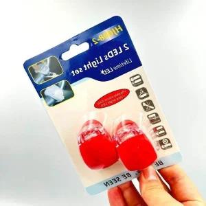 고품질 자전거 라이트 안전등 LED 2개 세트 레드 자전거후미등 (WE83AF4)