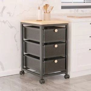 서랍형트롤리 3단 4단 수납함 다용도 주방랙 세탁실 서랍 캐비닛 바퀴 하나 수납장 선반