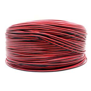 2핀 전선 주석 도금 구리 18/20/22/24/26 AWG 절연 PVC 연장 케이블 LED 조명 스피커 용 빨간색 검정색 와