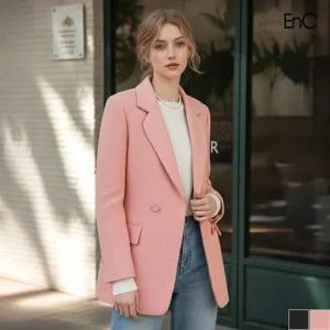 [ENC] 컬러믹스 단추포인트 더블자켓 (ENJK14T03W)