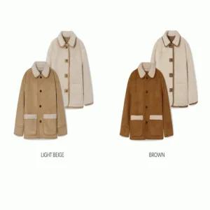 [후아유]후아유 리버시블 시어링 코트 / Reversible Shearling Coat_A WHJWF4T53F