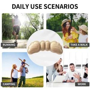 색상의 하이힐 3쌍 등산장비 깔창