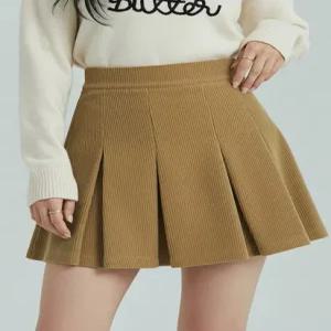 [플로우랩] 코듀로이 플리츠 치마바지_FLPS004W25