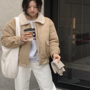 [양털안감 / 겨울출근룩] 누벨로 퍼카라 무스탕 / 퍼자켓 / 겨울블루종