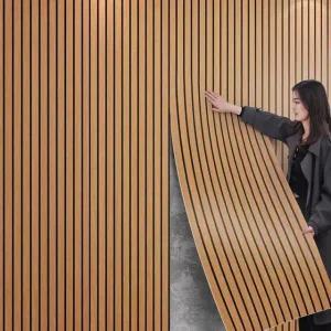 인테리어 템바보드 아트월 얇은 패널 침대 자체 내추럴우드브라운 1롤 10m 60cm