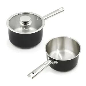 매일잇템 글로벌S 퀸센스 인덕션 알토 작은 편수 신혼 스텐 냄비 18cm