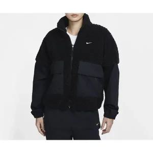 [나이키]우먼 코지 셰르파 오버사이즈 포켓 양털 집업 힙한 아우터 FV8017 010