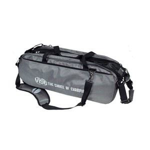 바이스 클리어 탑 3 볼 토트 롤러 볼링백 - 회색