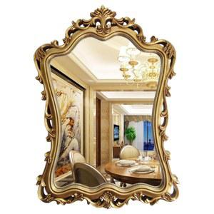 벽걸이 엔틱 거울 부착형 60cmx120cm 아치 카페인테리어 골드 팔각 액자 화장대