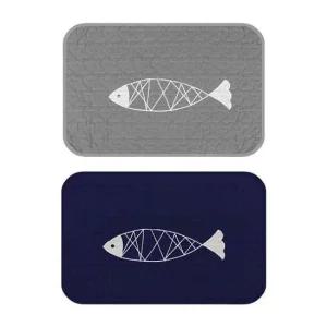 스칸디피쉬퀼트 면발매트 욕실 타월 다용도매트 미니