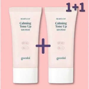 1+1 구달 맑은 어성초 진정 수분 톤업 선크림 50ml+50ml