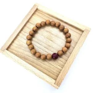 소원팔찌 복숭아나무 연꽃 조각 염주팔찌 8mm 염주팔찌 패션염주 불교염주 보리수염주