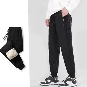 남성 기모 바지 두꺼운 패딩 작업 남성 방한 바지 겨울 트레이닝 따뜻한 편안한 작업복 안감 방풍 방수