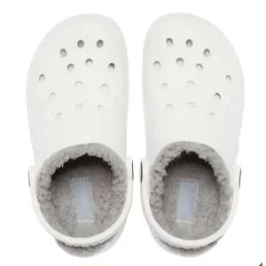 크록스 아동 바야 라인드 클로그 - 화이트