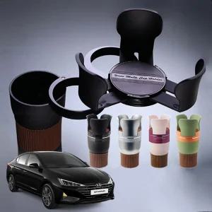 더뉴아반떼AD 6단멀티확장 차량용컵홀더 차아네포켓 5단 자동차 스마트폰거치 수납함 음료