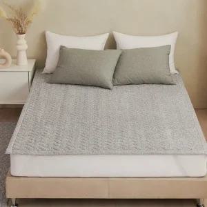 [애끌리아] 헤링본 MC 극세사 항균 밴딩 패드(슈퍼싱글)