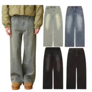 [행텐][모다부평]여성 히든밴딩 워싱 와이드 기모 데님팬츠10490-155-801-10_BP