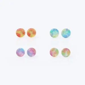 [콩심팥심]실리콘귀걸이 캔디플라워 4종