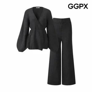 [GGPX] 랩 니트 가디건 세트 투피스 (GPAST017F)