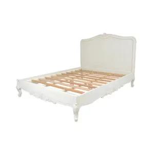 메종드다채로움 BLANC 80 블랑 우드 엔틱 화이트 침대 프레임