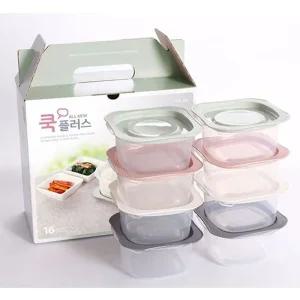 쿡플러스 냉동밥용기 전자레인지 소분 용기 300ml 8p
