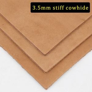 3.5mm 두께의 버팔로 베지터블 태닝 가죽  천연 소재  1층 단단하고 뻣뻣한 신발용