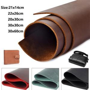 가죽 크레이지 호스 오일 태닝 2mm 두께 공예 DIY 선택 크기 및 색상