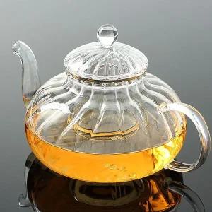 호박 스파우트 내열유리 차포트 티포트 800ml 주전자