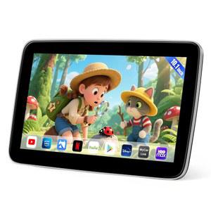 10.1인치 안드로이드 헤드레스트 모니터 화면, 뒷좌석 휴대용 자동차 TV, WiFi 휴대폰 미러링 링크 HDMI 블루투스 USB SD 비디오 플레이어 지원