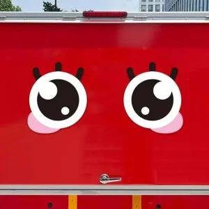 화물 졸음운전방지 왕눈이3 자동차스티커 200x242mm