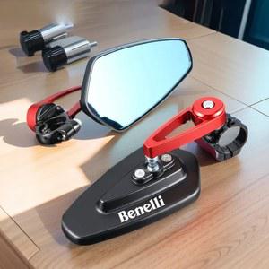 베넬리 임페 400 TRK502 BN302 TNT125 300 용 오토바이 백미러 범용 스쿠터 바 엔드 핸들 바 미러 1