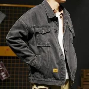 [라일리의류] Rly 남자 아우터 자수패치 무지 데님 청자켓 패치 재