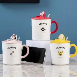 어린이 스누피 유아 이유식 스푼 뚜껑 피넛츠 이유식그릇