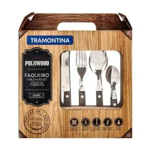 트리몬타나 커트러리 양식기 4종 24P 6인용 세트 월넛