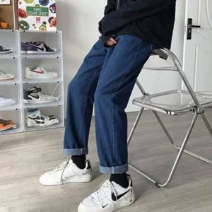 레저팬츠 골프 통 아웃도어 면 데님팬츠 바지