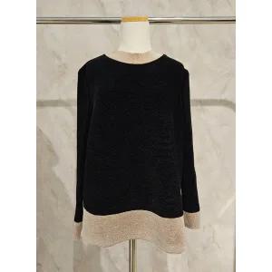 갤러리아 요이츠 반목 배색 포인트 블라우스 YJ10WNPBL02