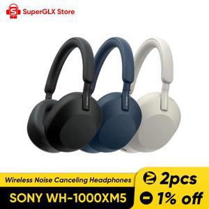 100% 오리지널 소니 호환호환 WH-1000XM5 무선 노이즈 캔슬링 헤드폰, 블루투스 이어폰, 30 시간 배터리 수