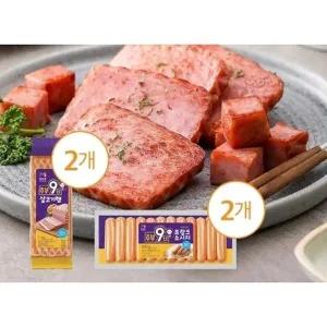 [목우촌] 주부9단 살코기햄 1KG 2개+프랑크소시지 500G 2개