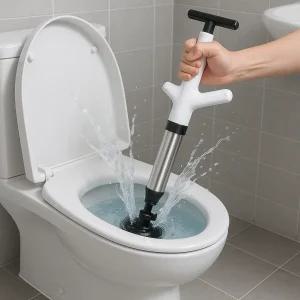 초강력 압축 뚫어뻥 스텐 파워 변기건 펌프 일체형 변기펌프