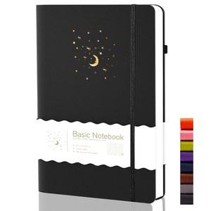 CAGIE 유선 저널 노트, 업무용 하드커버 노트 저널, 여성 남성 필기 다이어리, 펜 루프 포함, 선물, 14.5 x 21.1cm(5.7 8.3인치), 196페이지